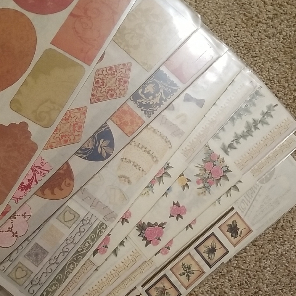 Creative Memories Vintage Scrapbook Sticker Set